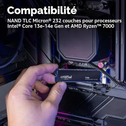 SSD Crucial T705 2 To PCIe 5.0 - vue 5