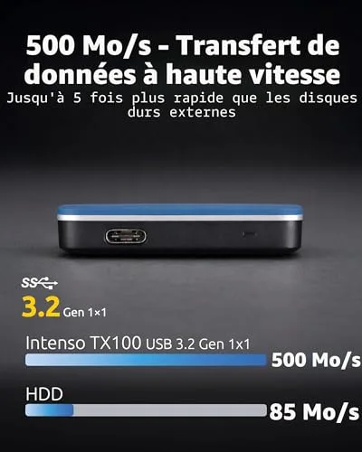 SSD Externe Intenso TX100 1TB - vue 2