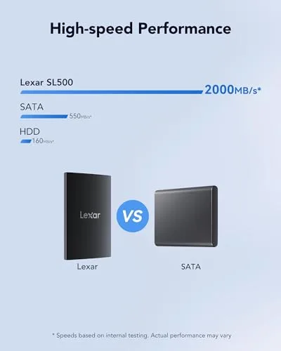 SSD Externe Lexar SL500 1 To - vue 7