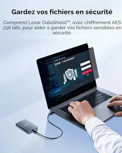 SSD Externe Lexar SL500 1 To - vue 9
