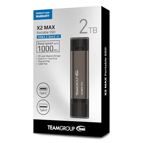 SSD Externe Team Group X2 MAX DRIVE 2TB - vue 8
