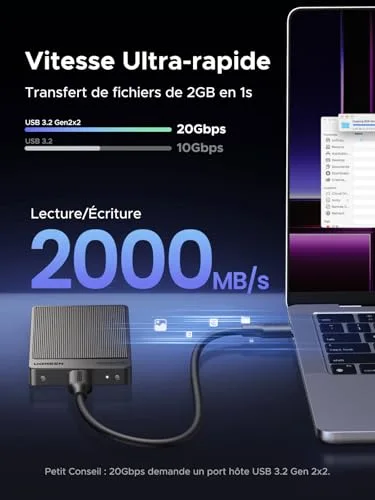 SSD Externe UGREEN 1To 2000 Mo/s - vue 2