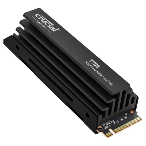Crucial T705 4 To PCIe Gen5 NVMe M.2 avec dissipateur