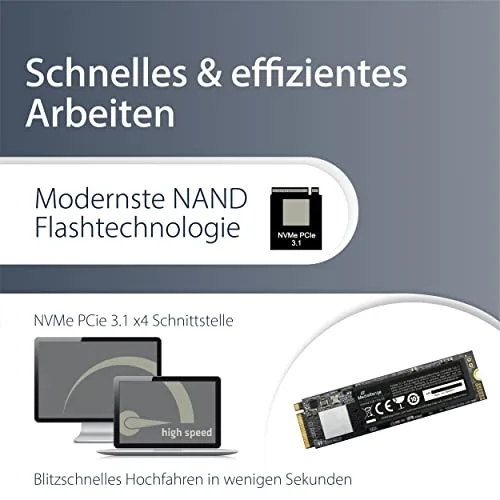 SSD MediaRange MR1031 256GB NVMe - vue 3