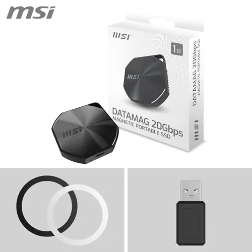 SSD MSI Datamag 1TB USB-C 20Gbps - vue 7