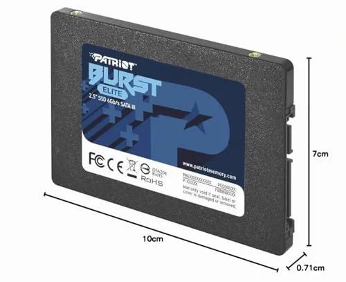 SSD Patriot Burst Elite 120Go SATA 3 - vue 6