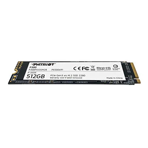 SSD Patriot P300 512Go M.2 NVMe - vue 3