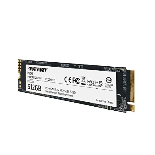 SSD Patriot P300 512Go M.2 NVMe - vue 5