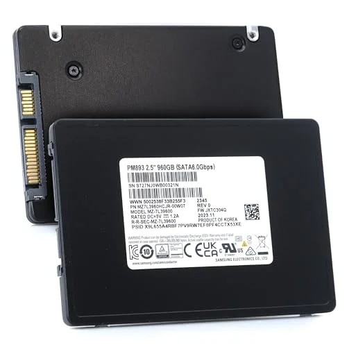 Samsung PM893 960 Go SATA III 2,5"