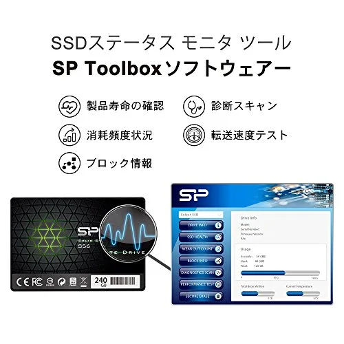 SSD Silicon Power Slim S56 240GB - vue 4