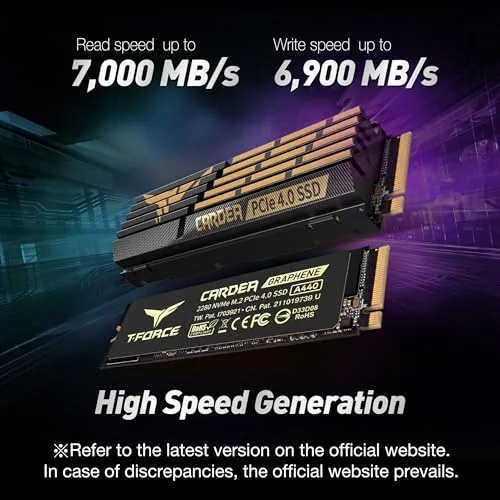 SSD Team Group CARDEA A440 1 To PCIe 4.0 - vue 5