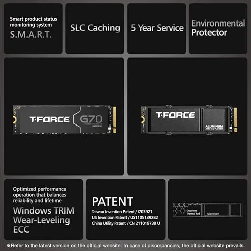 SSD Team Group G70 2 To M.2 - vue 9
