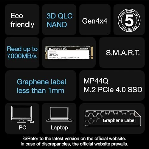 SSD Team Group MP44Q 2 To M.2 - vue 5