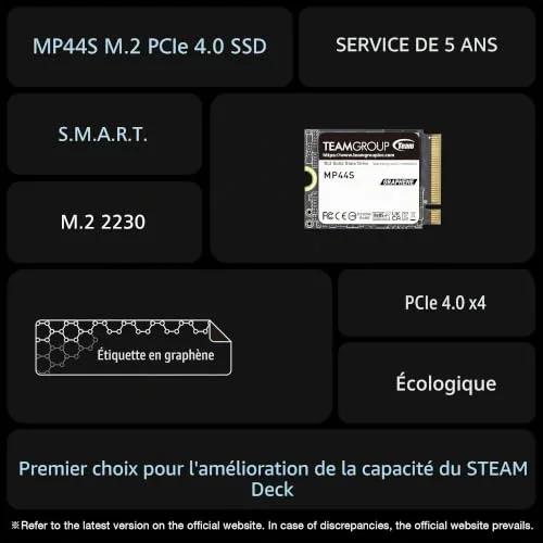 SSD Team Group MP44S 1 To PCIe 4.0 - vue 7