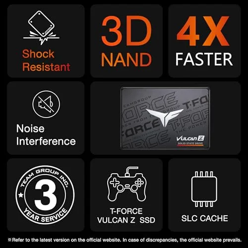 SSD Team Group T-FORCE VULCAN Z 256 Go - vue 6