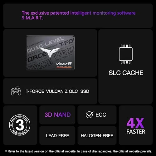 SSD Team Group T-FORCE VULCAN Z 2TB SATA - vue 6