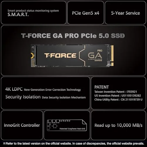 T-Force GA PRO 1 TB SSD - vue 6