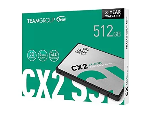 Team Group CX2 512 Go SSD SATA - vue 3