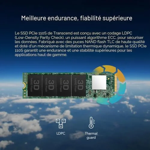 Transcend 110S 256 Go SSD M.2 NVMe - vue 7