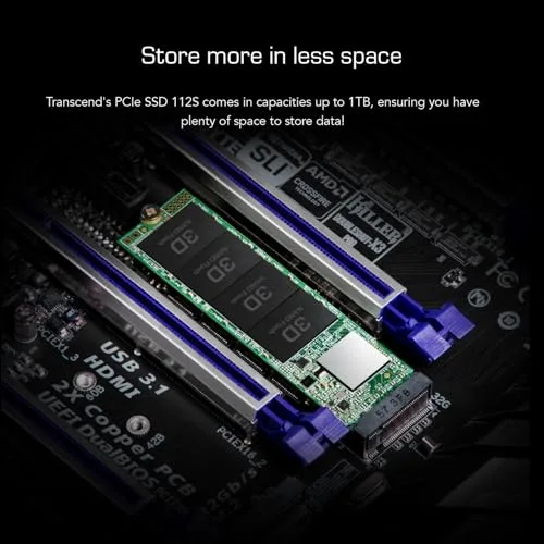 Transcend 112S 1 To SSD M.2 NVMe - vue 5