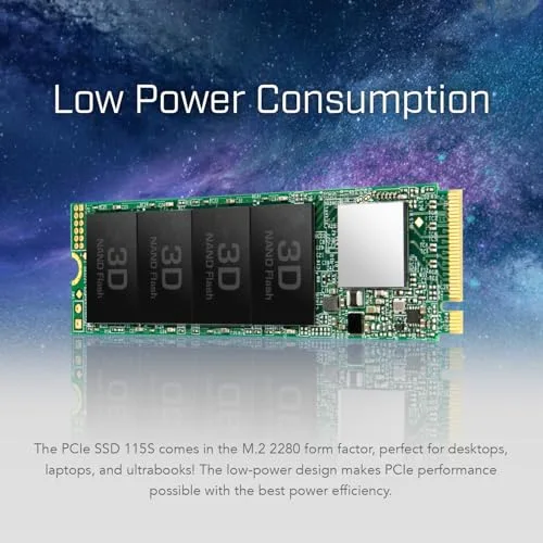 Transcend 115S SSD 250 Go M.2 NVMe - vue 4