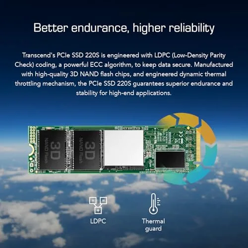 Transcend 220S 512 Go SSD M.2 NVMe - vue 8
