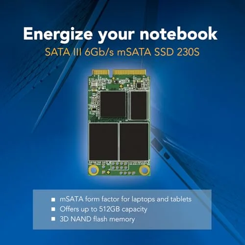 Transcend 230S SSD mSATA 256 Go - vue 3