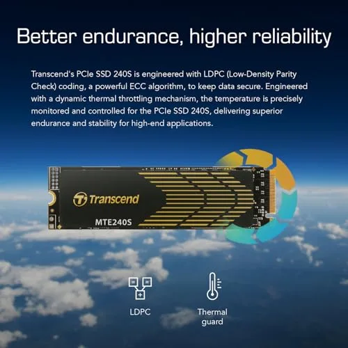 Transcend 240S 500 Go SSD PCIe 4.0 - vue 9