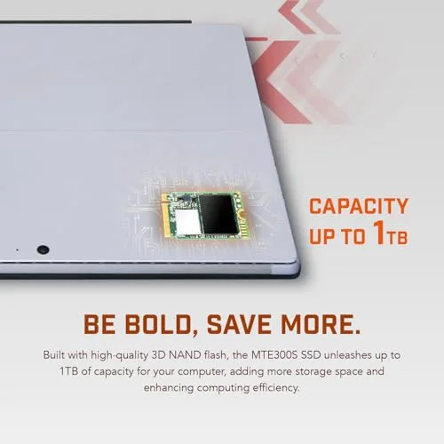 Transcend 300S SSD 256 Go M.2 2230 - vue 6
