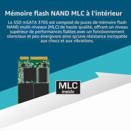 Transcend 370S SSD 256 Go mSATA - vue 7