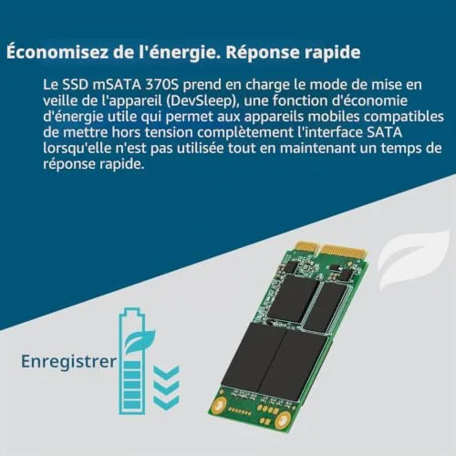 Transcend 370S SSD 256 Go mSATA - vue 8