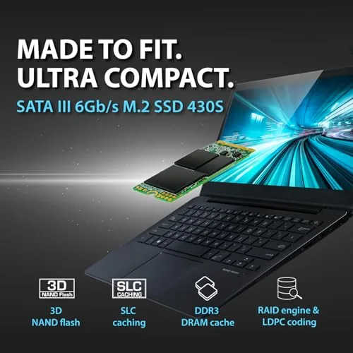Transcend 430S SSD 1 To M.2 2242 SATA - vue 3
