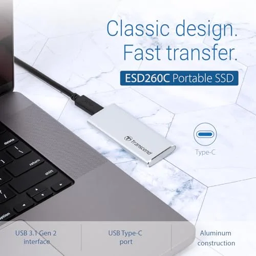 Transcend ESD260C 500 Go - vue 3