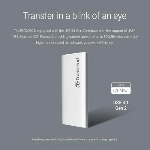 Transcend ESD260C 500 Go - vue 4