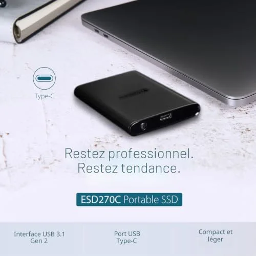 Transcend ESD270C 2 To - vue 3