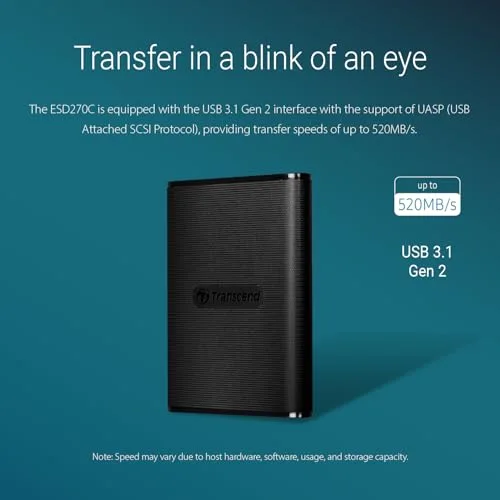 Transcend ESD270C 2 To - vue 4