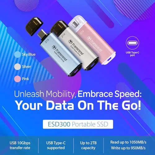 Transcend ESD300C 1 To - vue 3