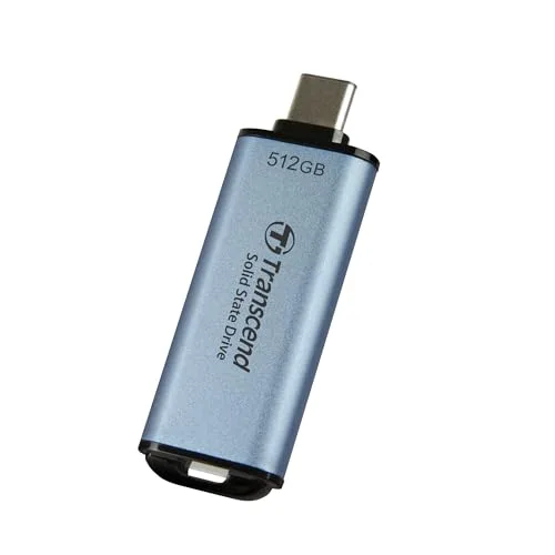 Transcend ESD300C 512 Go Bleu Ciel - vue 2