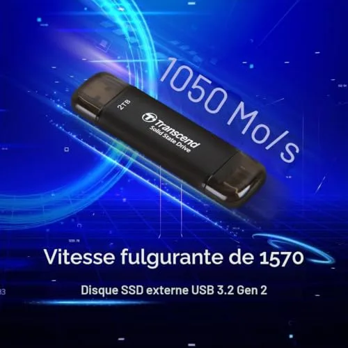 Transcend ESD310C SSD 128 Go - vue 2