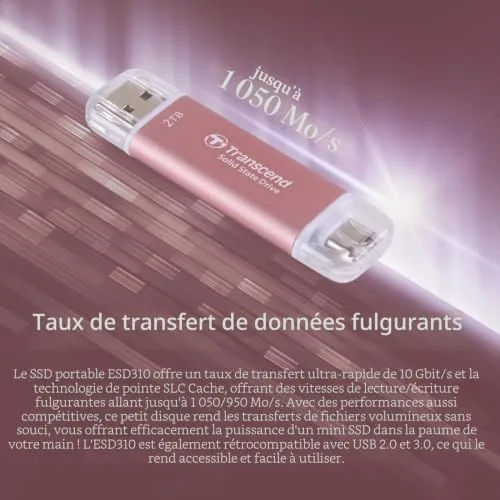 Transcend ESD310P 512 Go - vue 2