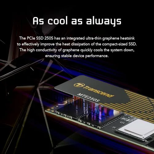 Transcend MTE250S 2 To SSD PCIe 4.0 - vue 7