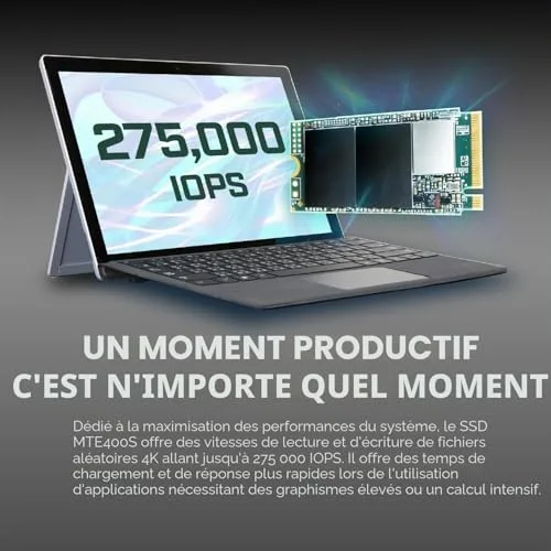 Transcend MTE400S 256 Go - vue 5