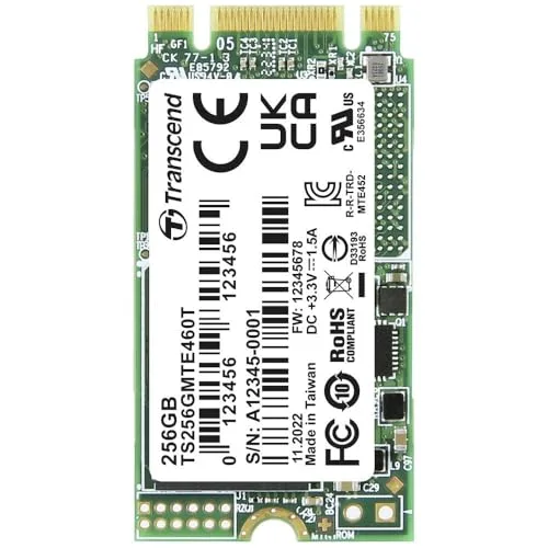 Transcend MTE460T 256 Go M.2 2242 NVMe PCIe 3.0 x2