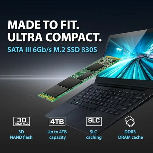 Transcend MTS830S 256 Go M.2 SATA - vue 3