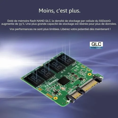 Transcend SSD220Q 500 Go SATA 2.5" - vue 5