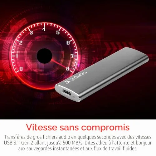 Verbatim Disque SSD externe Vx500 480 Go - vue 2