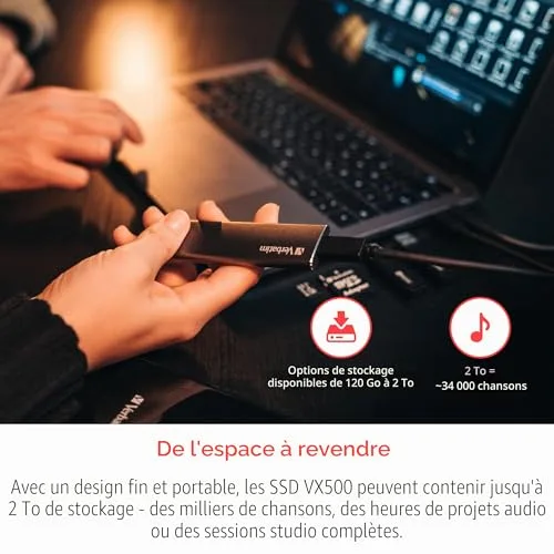 Verbatim Disque SSD externe Vx500 480 Go - vue 4