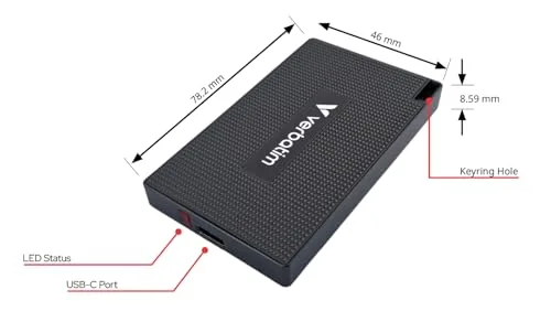 Verbatim Metal Mini SSD 512 Go - vue 2