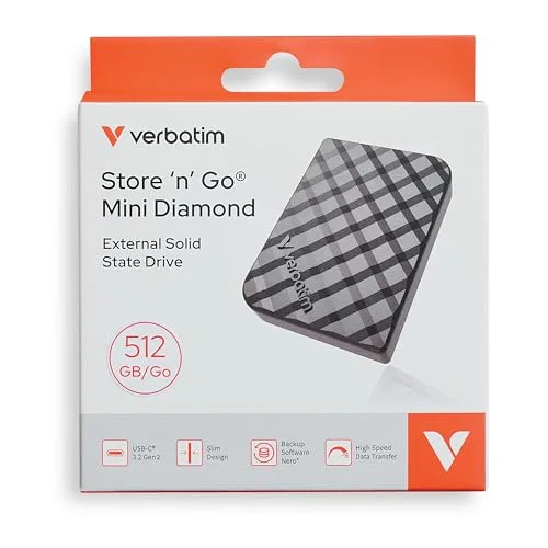 Verbatim SSD Externe Store'N'Go Mini Diamond 512 Go - vue 9