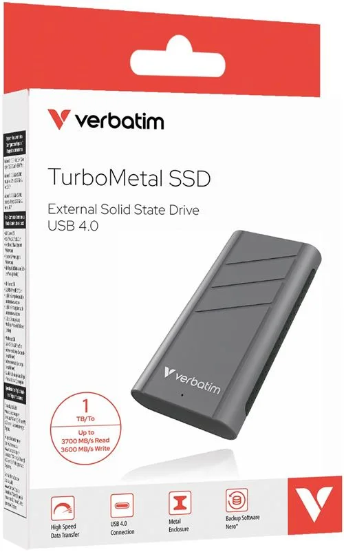 Verbatim TurboMetal SSD 1 To USB4